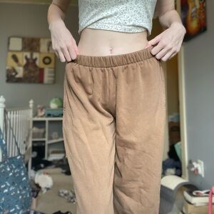 Brandy Melville brown sweatpants